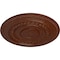 Ekena Millwork Oldham Ceiling Medallion (Fits Canopies up to 8 5/8"), 18"OD x 1 1/4"P, Burnished Mahogany Crackle CM18OLBMC - alternate 2